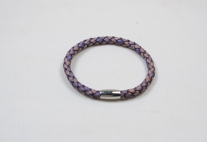 Core Braid Leather Bracelet- Magnetic Clasp or Minimal Braid Leather Bracelet