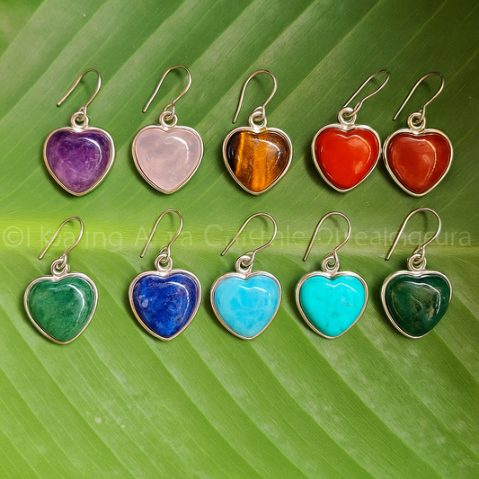 Heart Shape Crystal Earrings