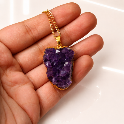Amethyst Cluster Pendant