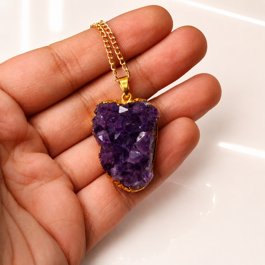 Amethyst Cluster Pendant