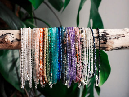 2mm Crystal Anklets – Choose Your Healing Stone