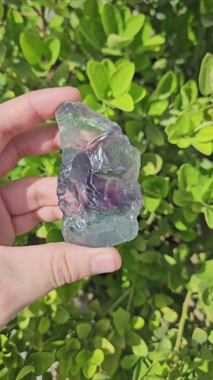 Multi Fluorite Raw- High Grade Gem Quality (131g)