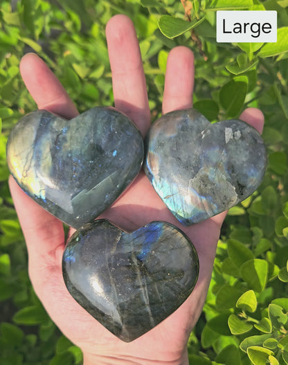 Labradorite Premium Heart