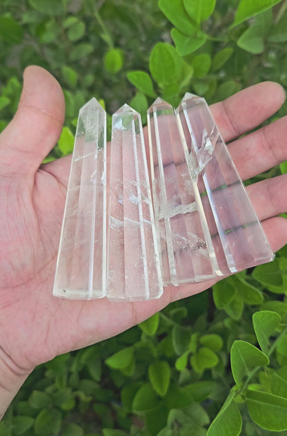 Clear Quartz Tower 3.25 inches - Premium Quality