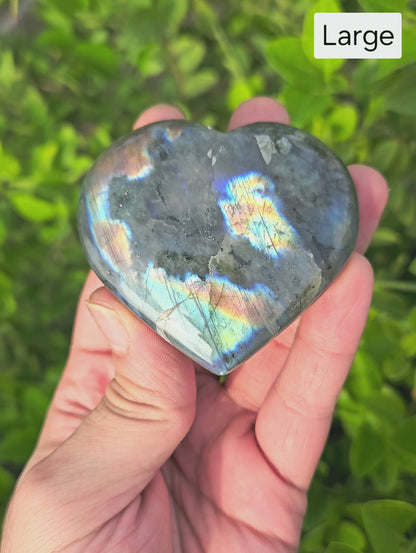 Labradorite Premium Heart