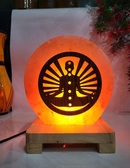 7 Chakras Himalayan Rock Salt 3D Lamp – Aura Balancing Lamp