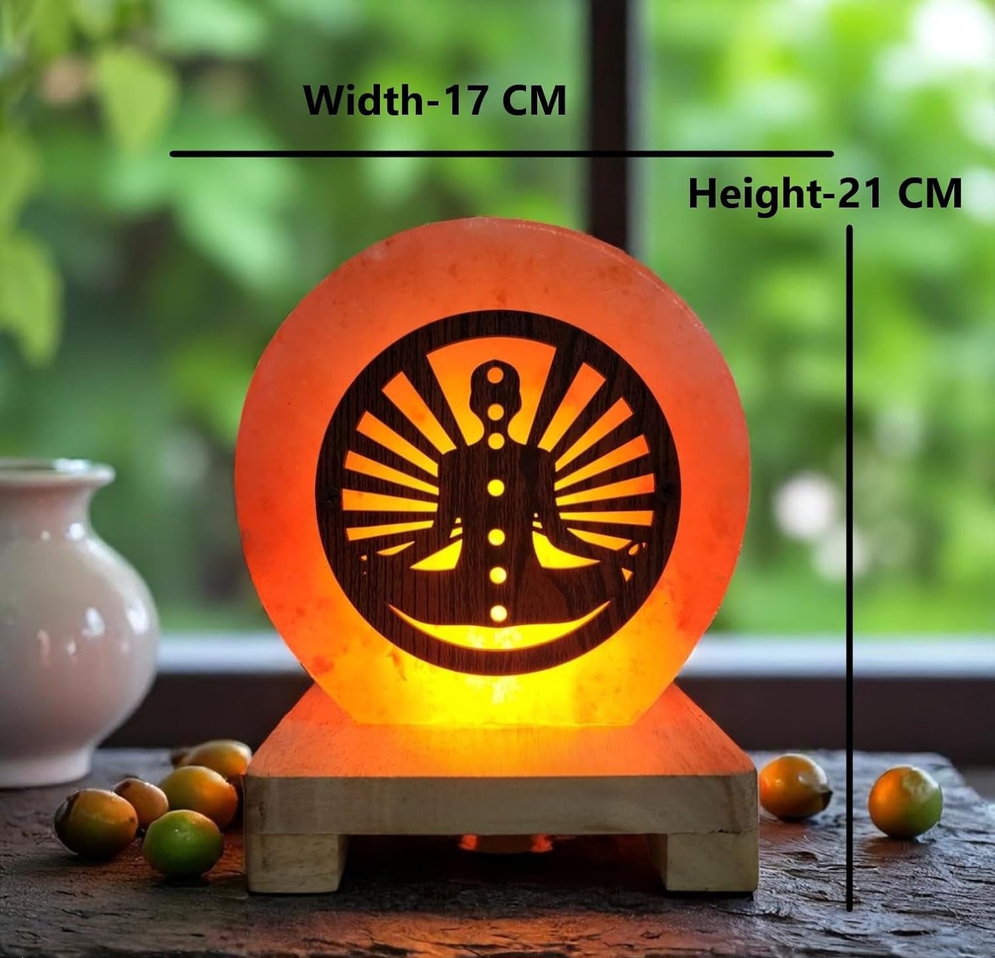 7 Chakras Himalayan Rock Salt 3D Lamp – Aura Balancing Lamp
