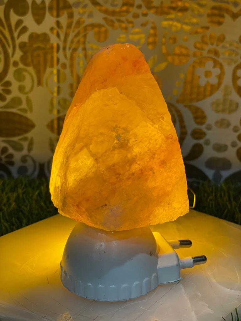 Natural Himalayan Rock Salt Plug-In Lamp – Compact Healing Night Light