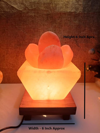 Hawan Kund Himalayan Rock Salt Crafted Lamp – Fire Kund Style Salt Lamp