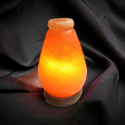 Pot Shaped Himalayan Rock Salt Crafted Lamp – Traditional Pot Style Salt Lamp