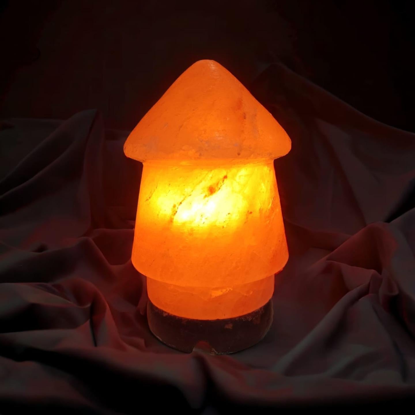 Tower Shaped Himalayan Rock Salt Crafted Lamp – Tall Tower Salt Lamp