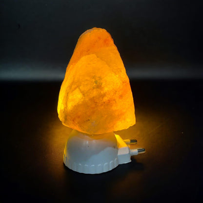 Natural Himalayan Rock Salt Plug-In Lamp – Compact Healing Night Light