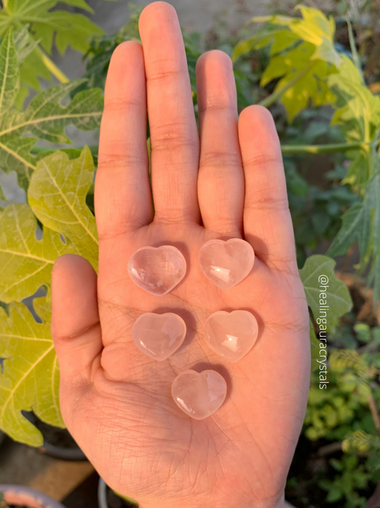 Rose Quartz Extra Mini Heart