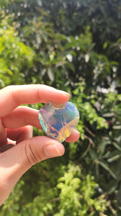 Angel Aura Quartz Mini Heart
