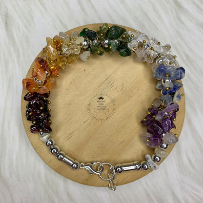 7 Chakra Chip Bracelet