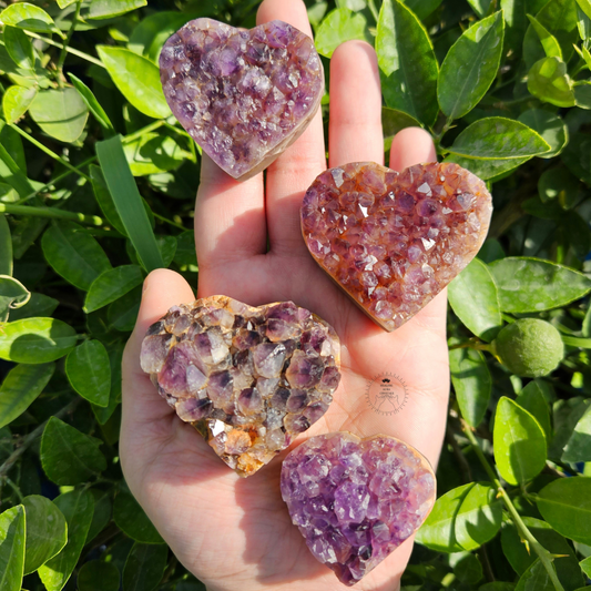 Amethyst Heart Shape Cluster