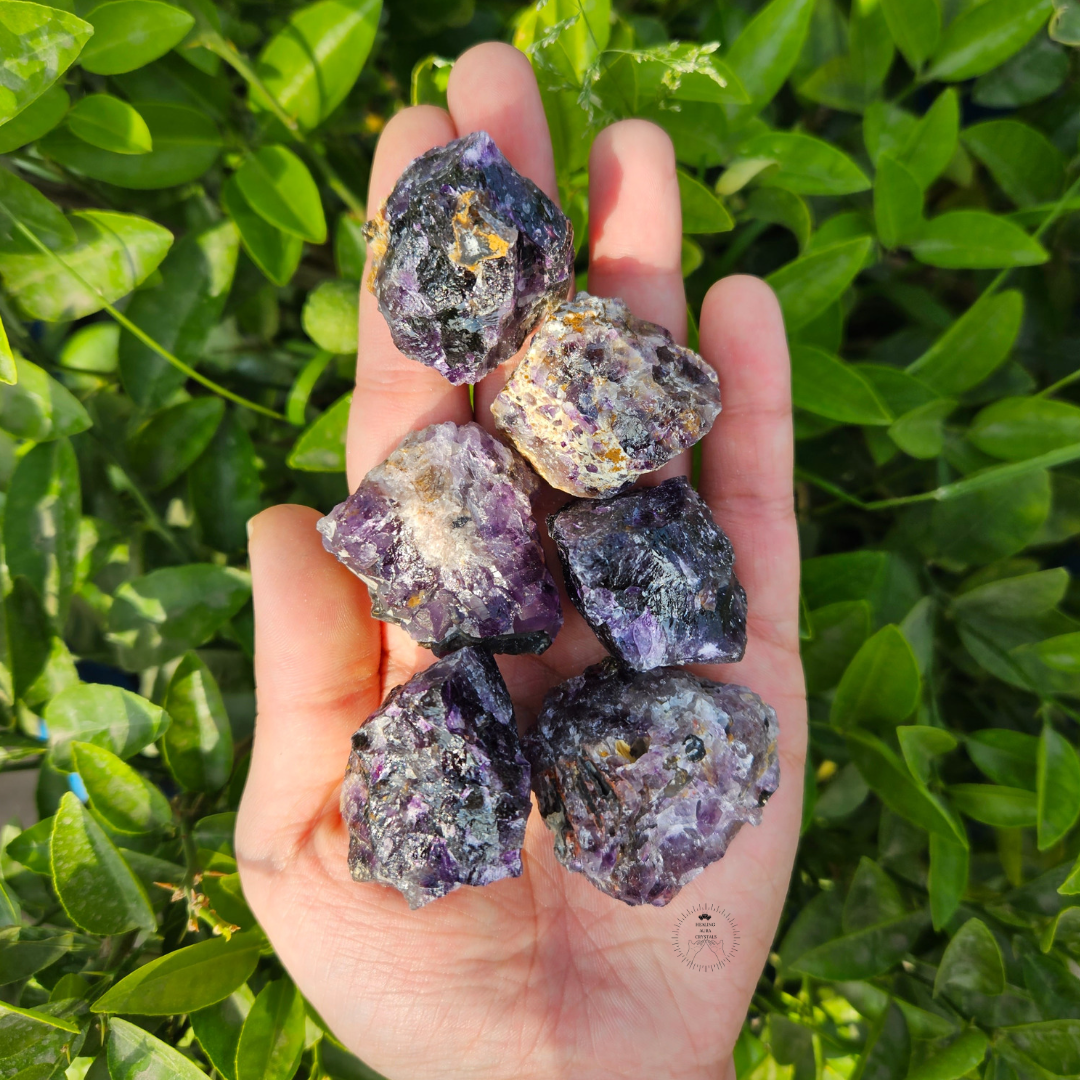Healing Chakra Stone Amethyst 50g Natural Amethyst Crystal Cluster – Healing, Chakra, Reiki Stone In Presentation Box Reiki Meditation Crystal Unpolished - Foto 5