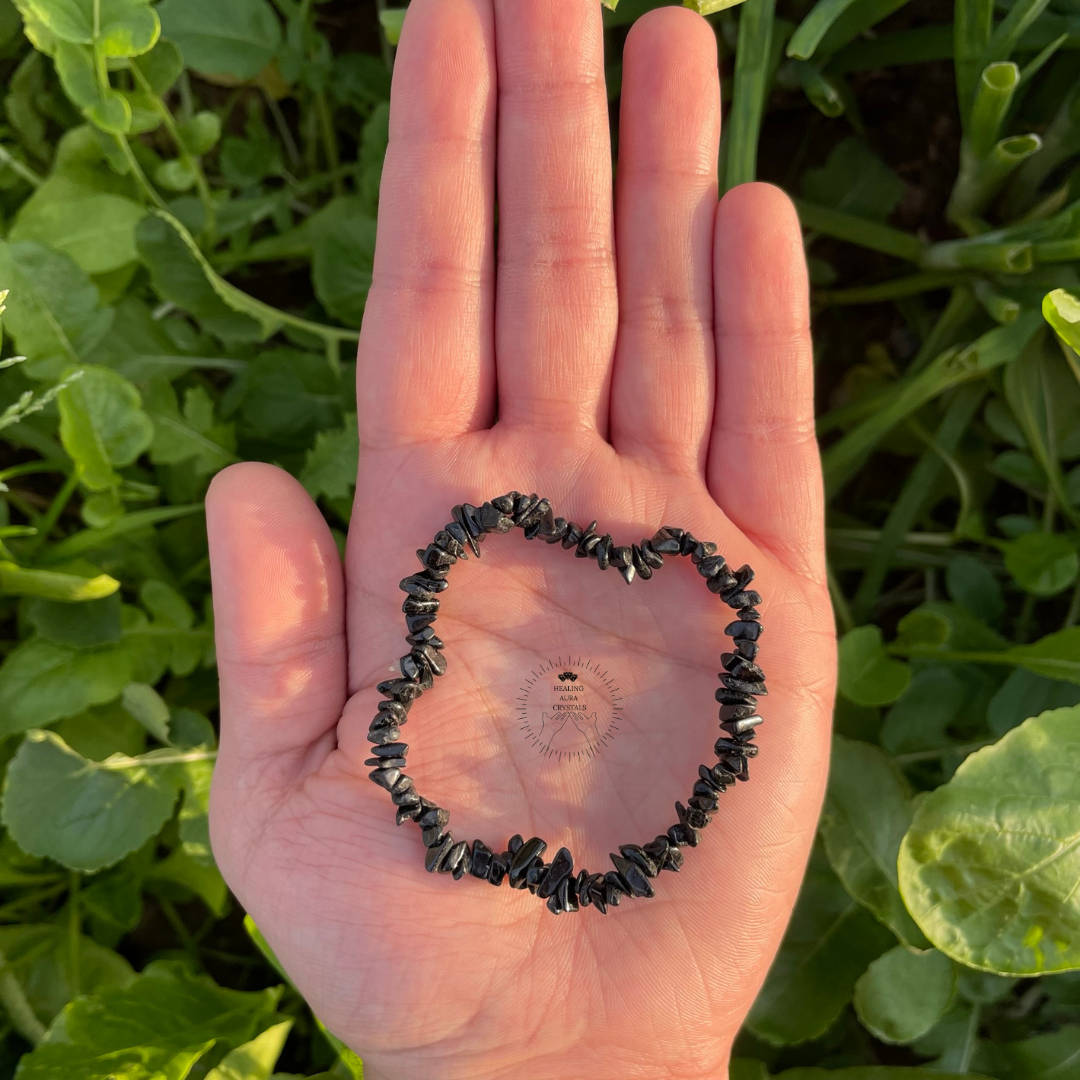 Black Tourmaline Chip Bracelet