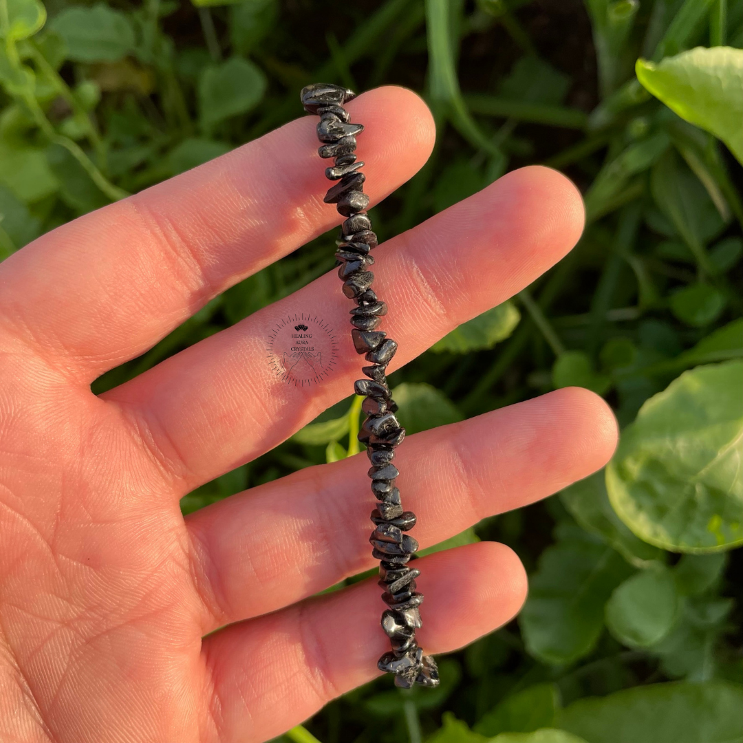 Black Tourmaline Chip Bracelet
