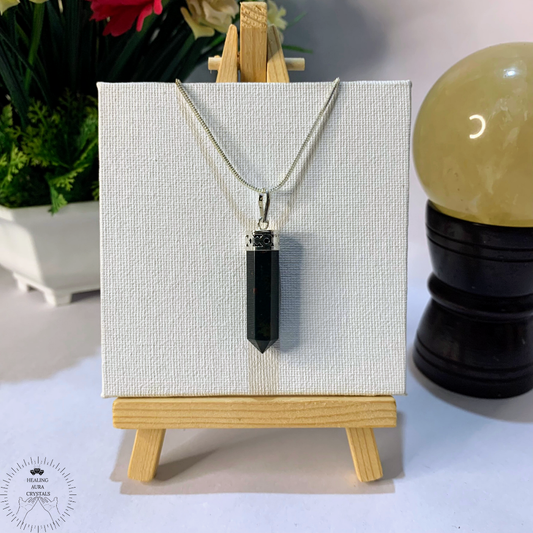 Bloodstone Pencil Pendant