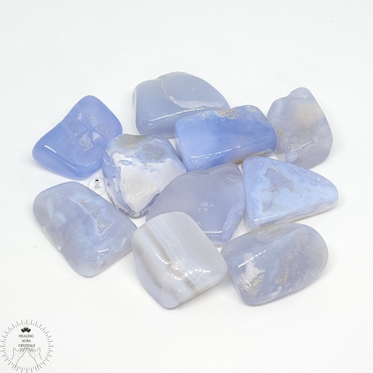Blue Lace Agate Tumble- Premium Quality