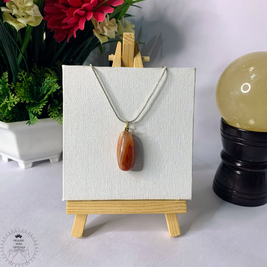 Carnelian Drop Shape Pendant