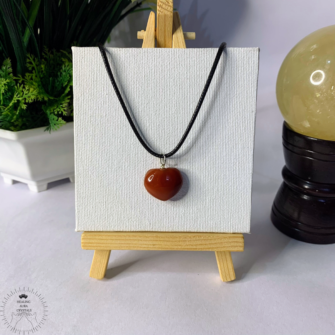 Carnelian Heart Pendant
