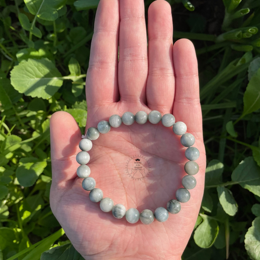 Cats eye Grey Bracelet (8mm)