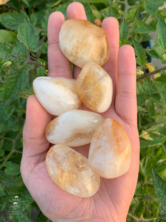 Citrine High Grade Brazilian Tumble - Extra Large