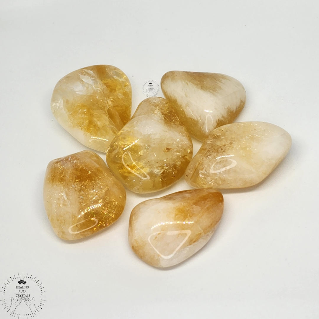 Citrine High Grade Brazilian Tumble - Extra Large