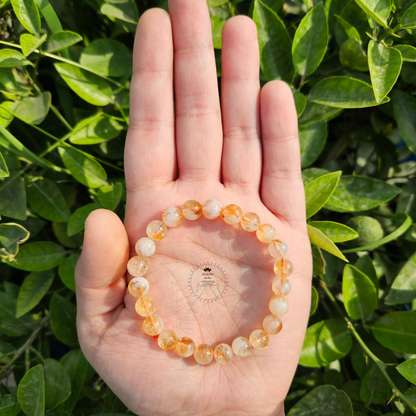Cloudy Citrine Bracelet - Premium Quality (8mm)