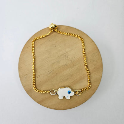 Elephant Evil Eye Bracelet