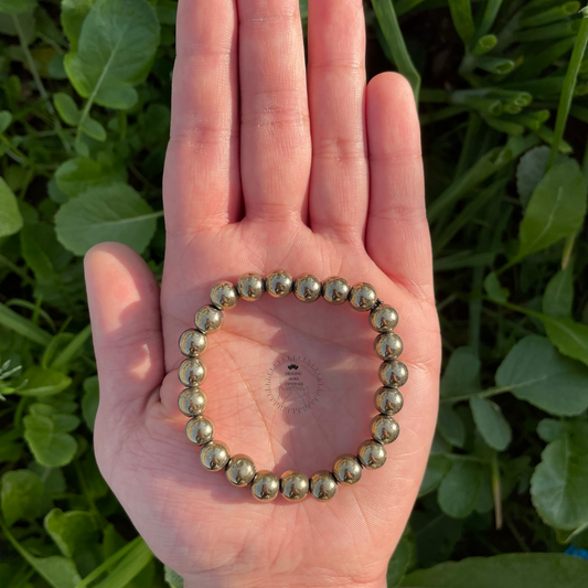 Golden Hematite Bracelet (8mm)