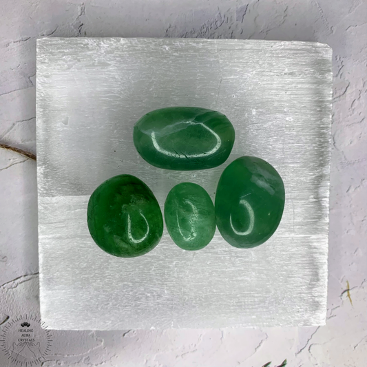 Green Fluorite Tumble- Premium Quality