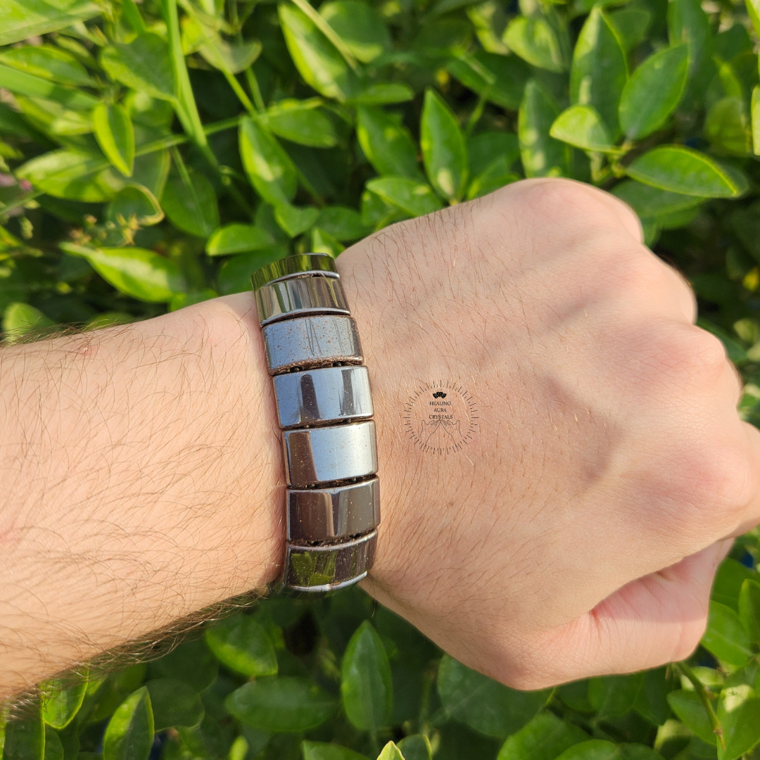 Hematite Rectangle Beads Bracelet