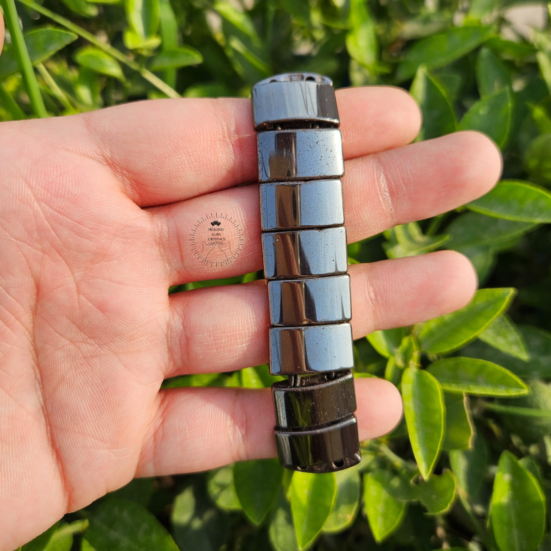 Hematite Rectangle Beads Bracelet