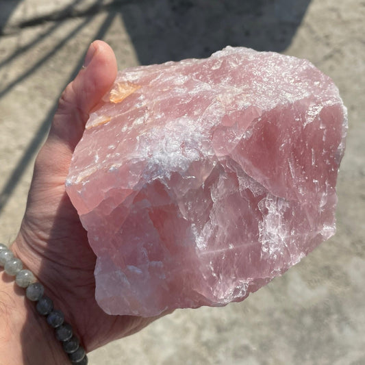 Rose Quartz Raw 1481g - Premium Quality