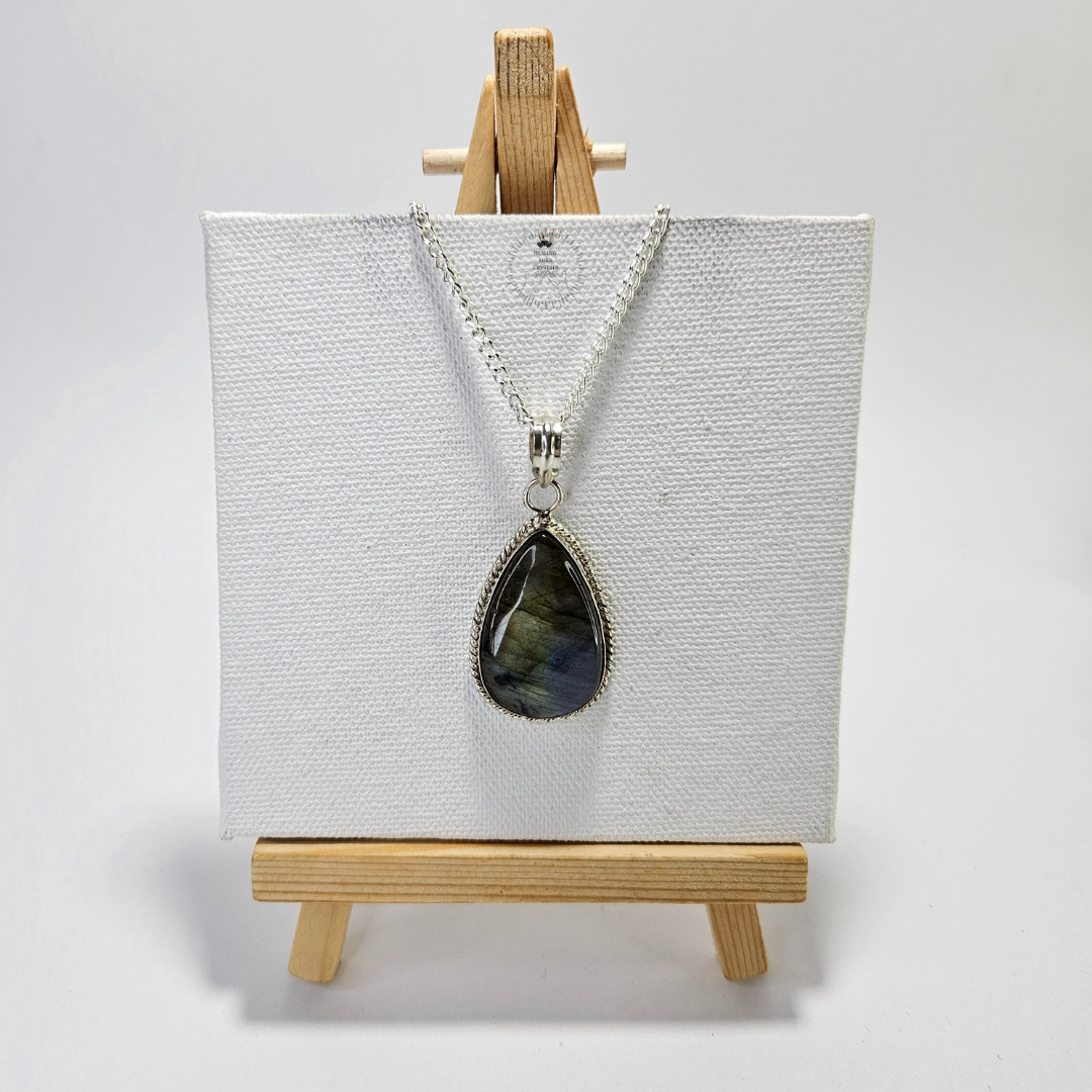 Labradorite Drop Shape Pendant