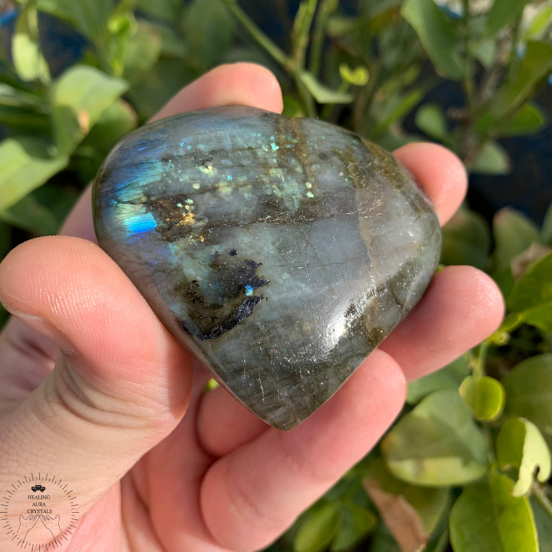 Labradorite Premium Heart