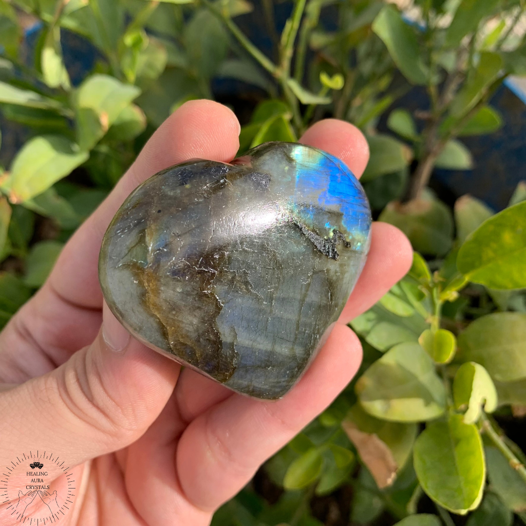 Labradorite Premium Heart