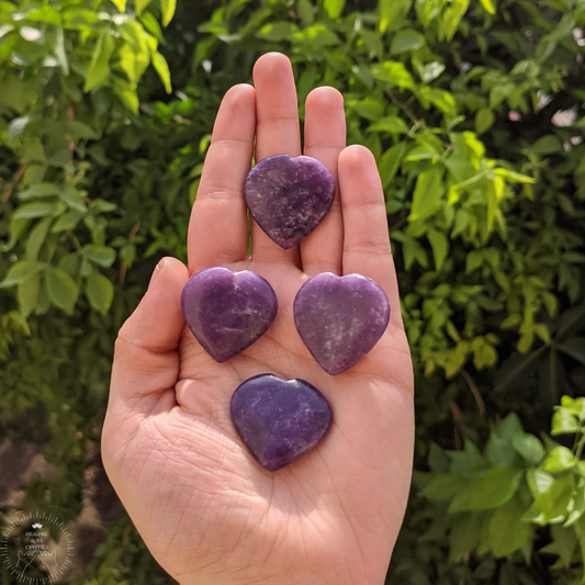 Lepidolite Mini Heart