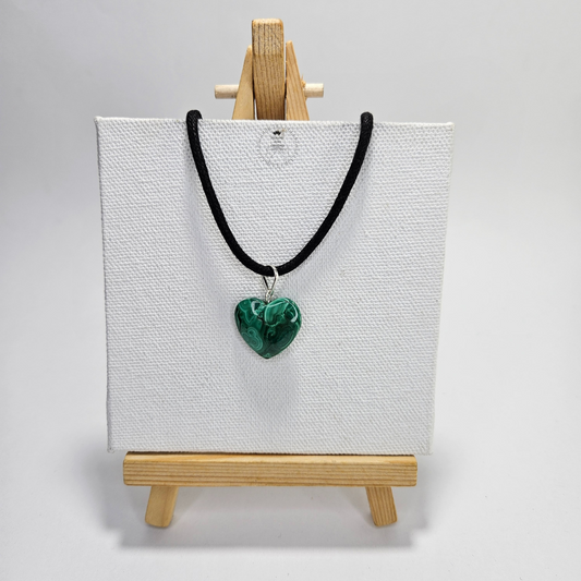 Malachite Heart Pendant