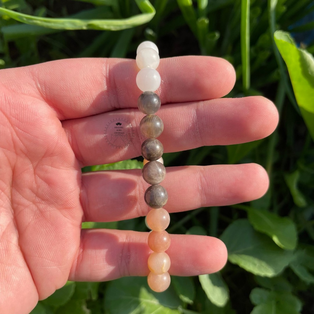 Multi Moonstone Bracelet (8mm)