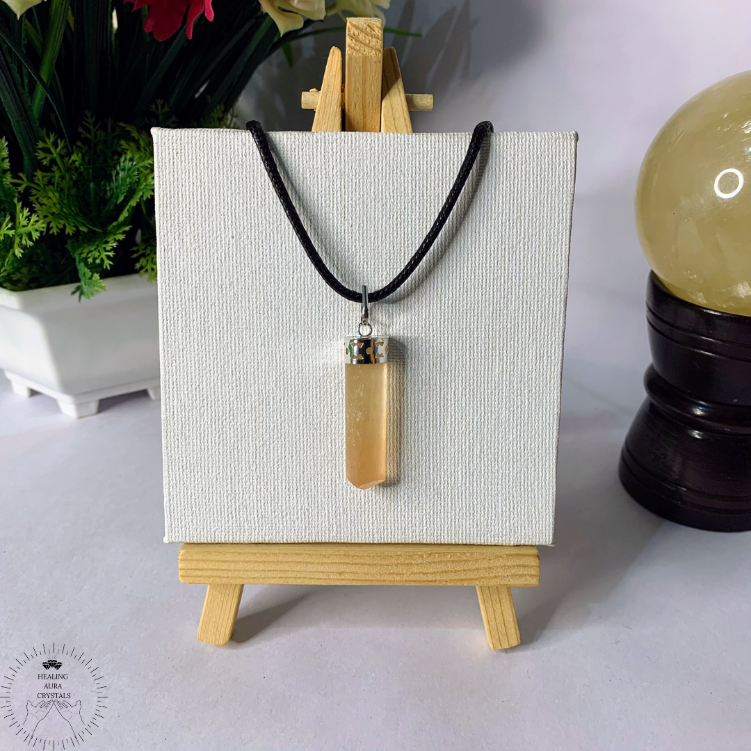 Orange Selenite Pendant