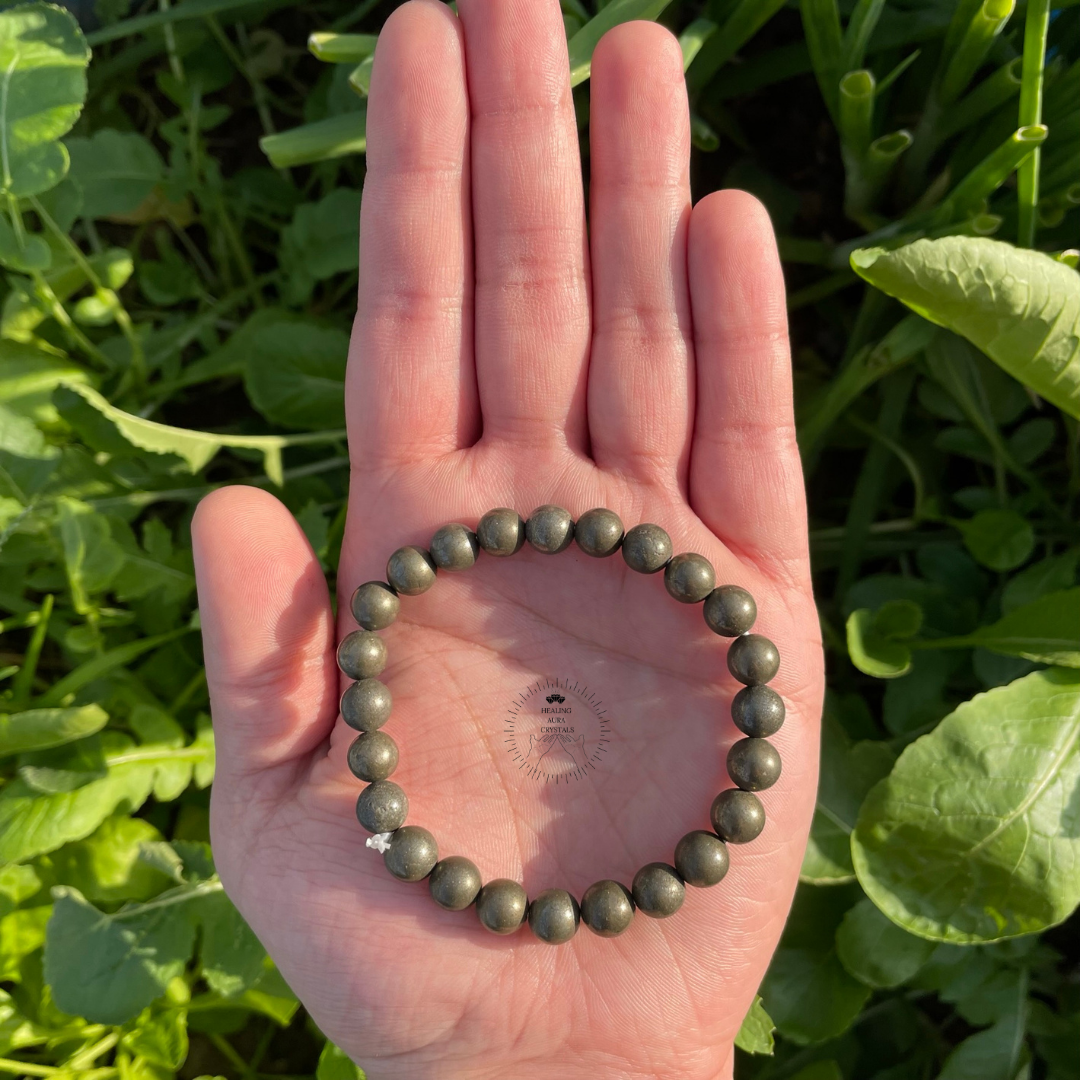 Pyrite Bracelet (8mm) - Premium Quality