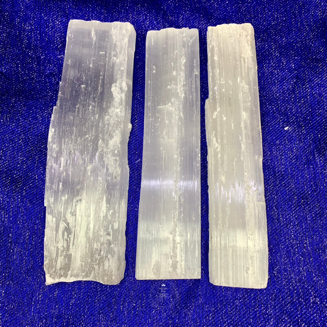 Selenite/ Satin Spar Raw Stick 6 inches