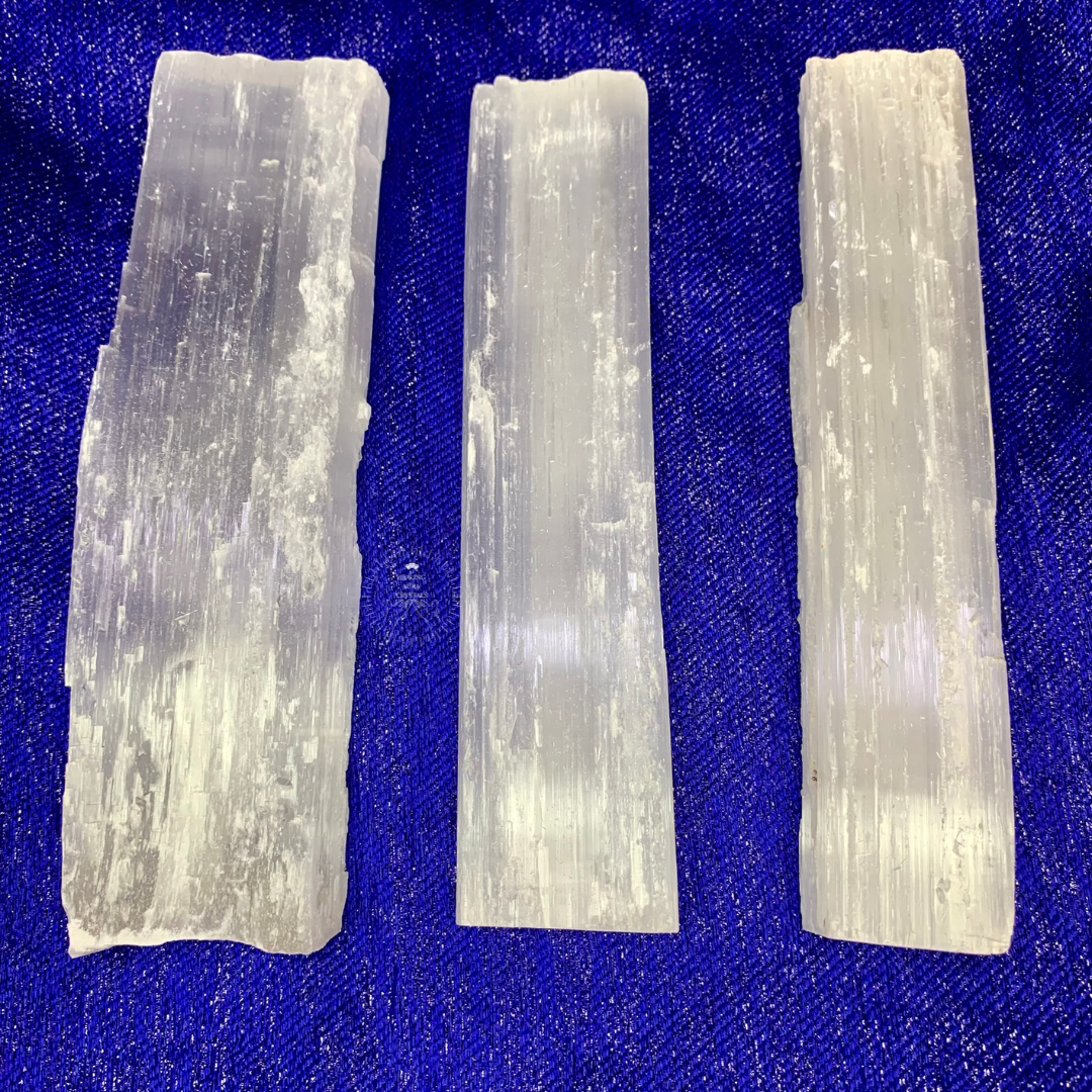 Selenite/ Satin Spar Raw Stick 6 inches