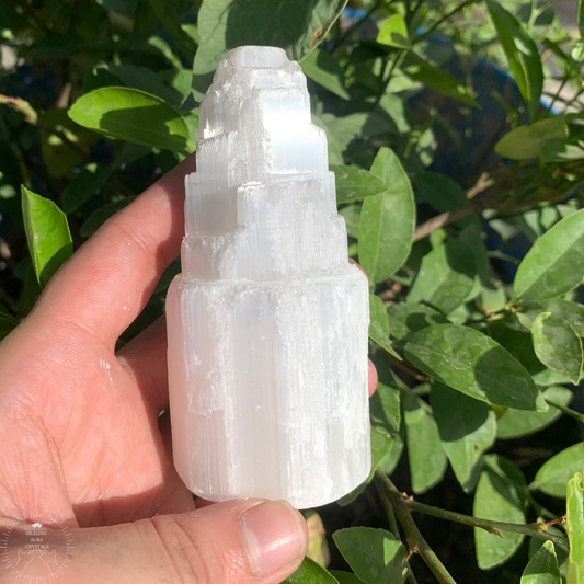 Selenite/ Satin Spar Tower 4.5 inches