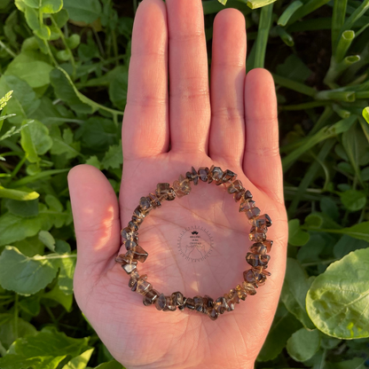 Smoky Quartz Chip Bracelet