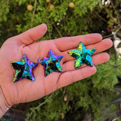 Titanium Aura Quartz Star